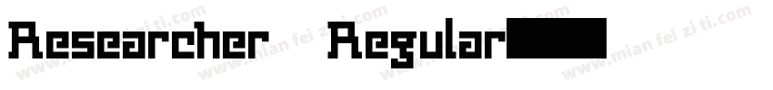 Researcher Regular字体转换
